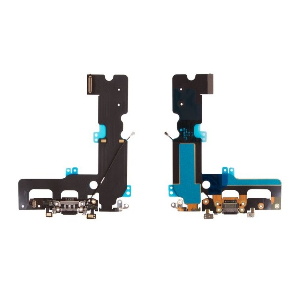 flat-cable-for-apple-iphone-7-plus-cell-phone-black-charge-connector-headphone-connector-with-components